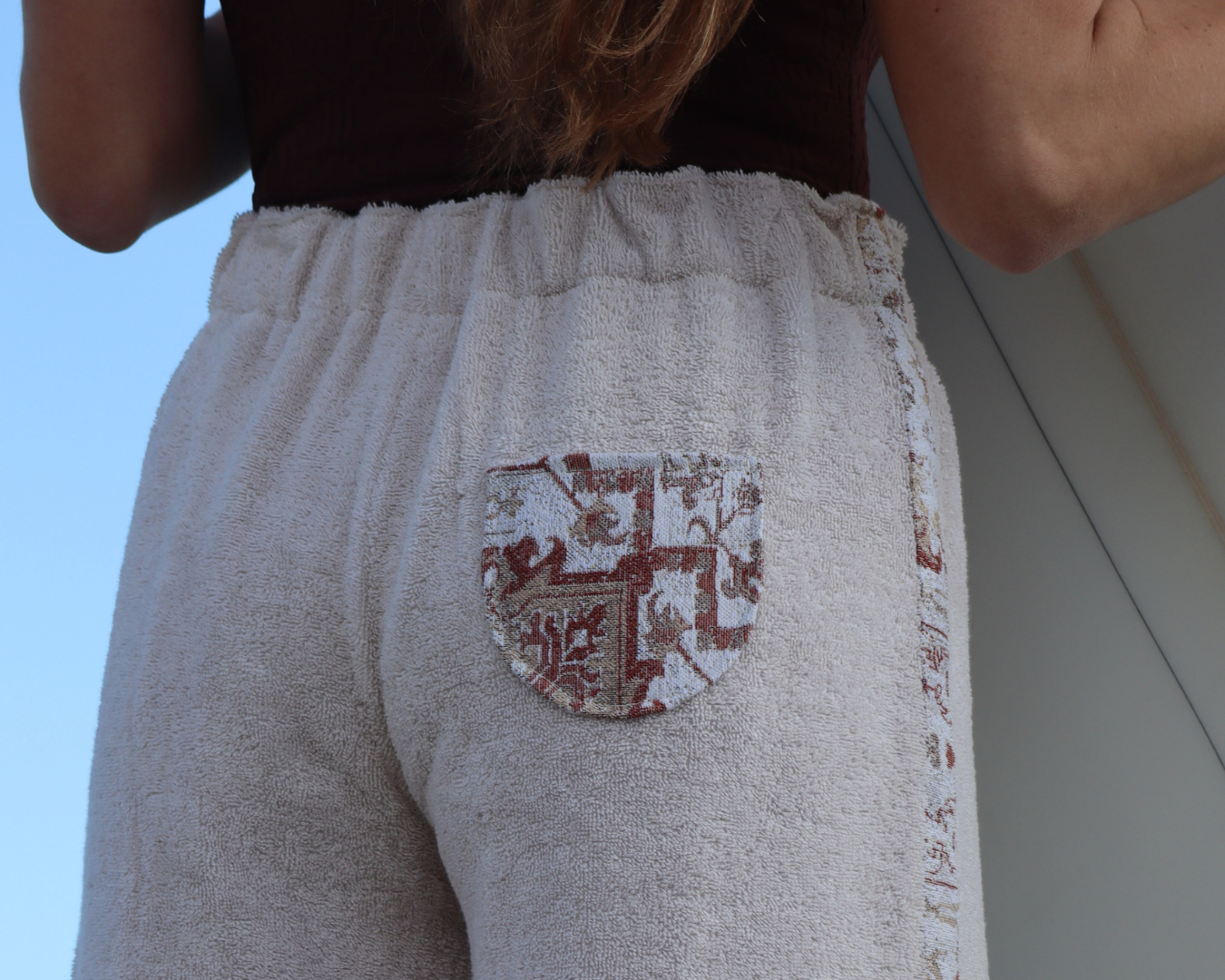Red Dusk Towelling Pants