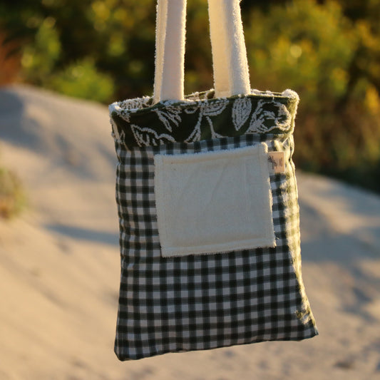 Reversible Tropical Bloom Bag