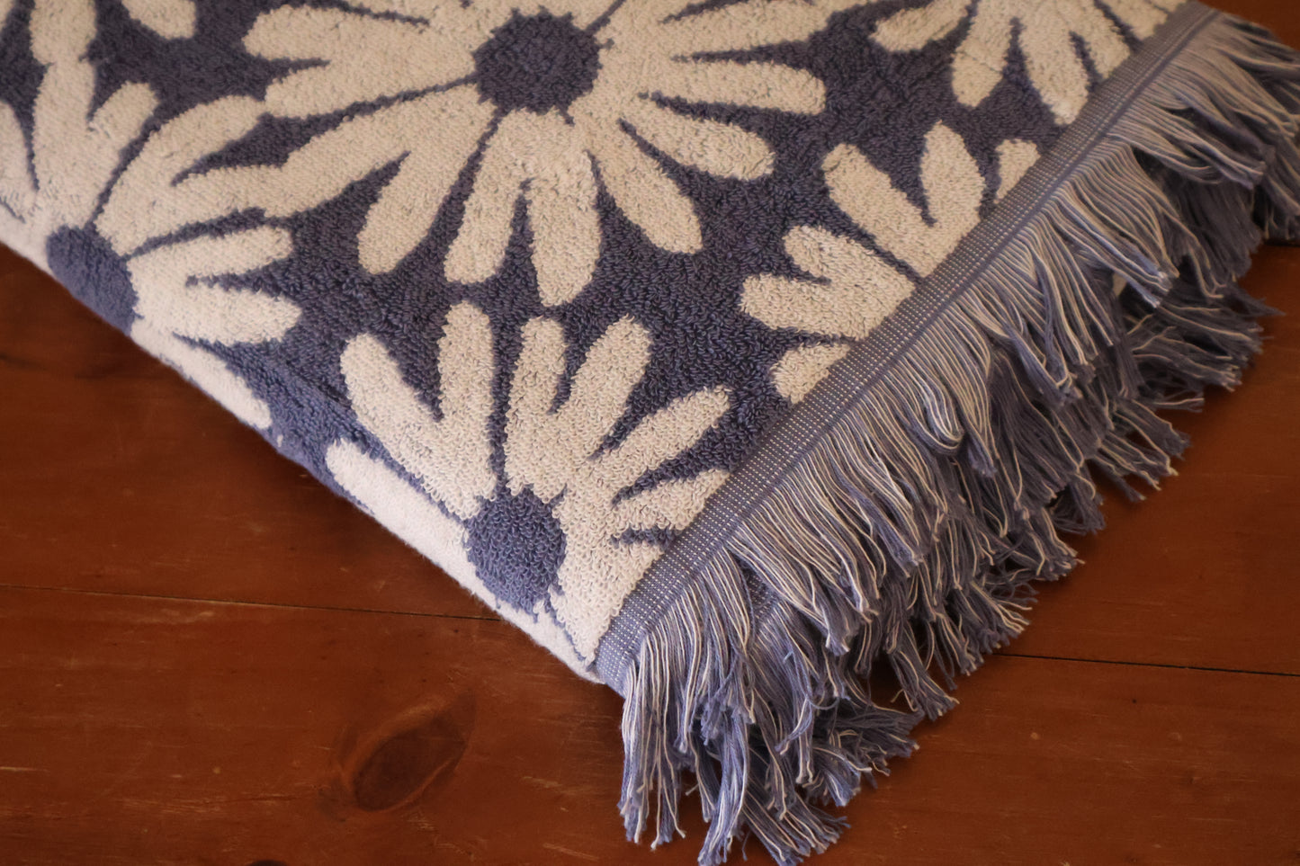 CUSTOM: Blue Retro Daisy Towel Dress