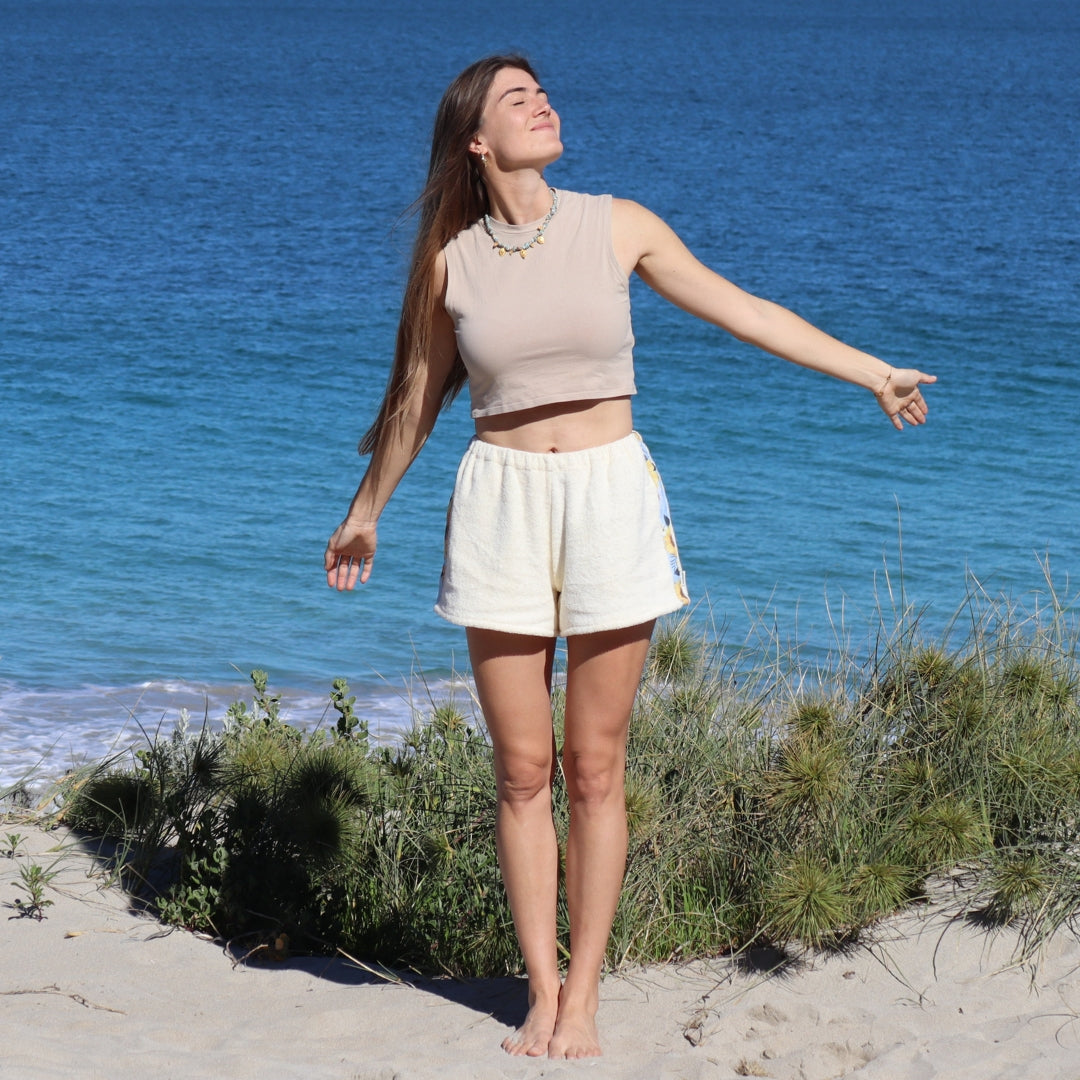 Sunflower Towel Shorts