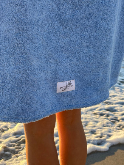Coral Blue Hoodie Towel (Standard & Short)