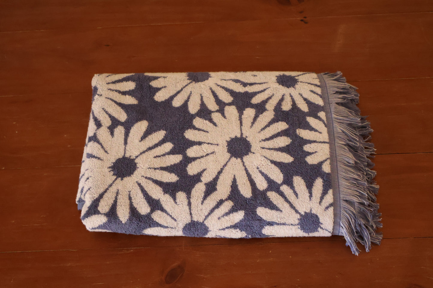 CUSTOM: Blue Retro Daisy Towel Dress