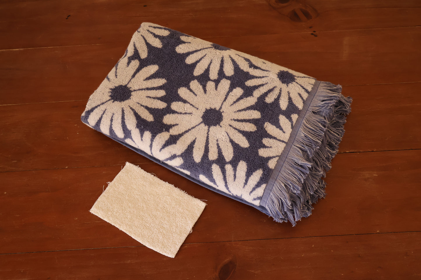 CUSTOM: Blue Retro Daisy Towel Dress