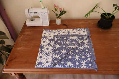 CUSTOM: Blue Retro Daisy Towel Dress