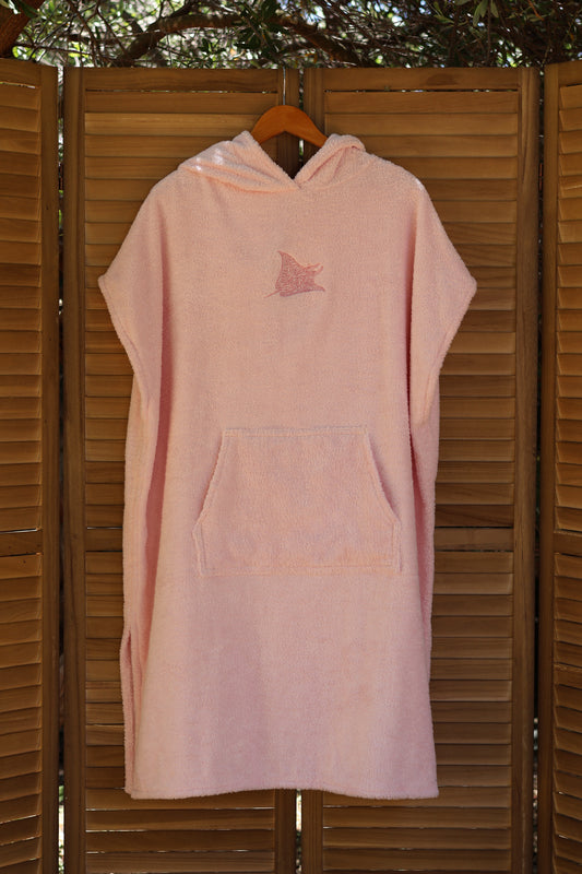 Pink Manta Hoodie Towel (Standard & Long)