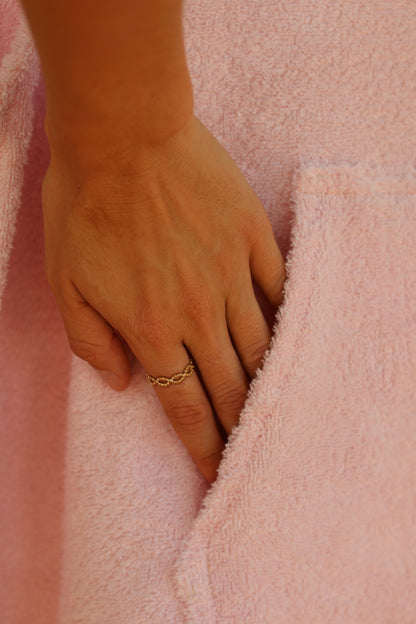 Pink Manta Hoodie Towel (Standard & Long)