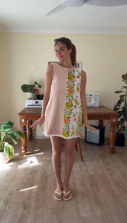 Vintage Garden (XS) Towel Dress