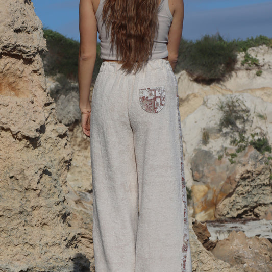 Red Dusk Towelling Pants